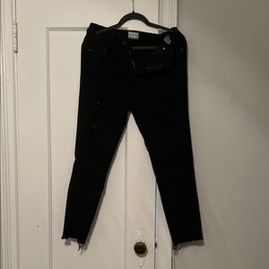 Black Distressed Women's Jeans